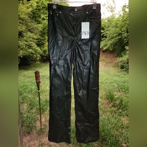 Zara Faux Leather Pants